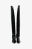 By Far Black Patent 'Stevie' Over The Knee Heeled Boots Size 37