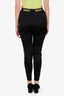 Gucci Black/Neon Green Logo Waistband Leggings Size M