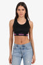 Gucci Black/Neon Pink Logo Sports Bralette Size M
