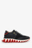 Christian Louboutin Black Leather/White'Loubishark' Chunky Sneakers Size 38