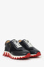 Christian Louboutin Black Leather/White'Loubishark' Chunky Sneakers Size 38
