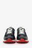 Christian Louboutin Black Leather/White'Loubishark' Chunky Sneakers Size 38