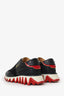 Christian Louboutin Black Leather/White'Loubishark' Chunky Sneakers Size 38
