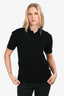 Versace Black/Gold Cotton Greca Collar Polo T-Shirt Size M Mens