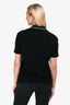 Versace Black/Gold Cotton Greca Collar Polo T-Shirt Size M Mens