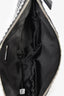 Prada Black Satin Crystal Embellished Triangle Shoulder Bag