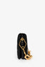 Louis Vuitton Black Satin Beaded Embroidered Monogram Coussin BB