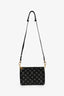 Louis Vuitton Black Satin Beaded Embroidered Monogram Coussin BB