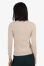 Brunello Cucinelli Beige Cashmere Long Sleeve Sweater Size XXS