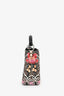 Louis Vuitton 2015 Black/Multicolour Leather Wild Flowers Capucines BB Top Handle Bag with Strap