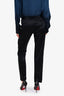 Smythe Black Satin Trousers Size 4