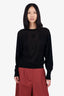 Louis Vuitton Black Cashmere Shimmer Hole Sweater Size M