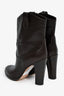 Gianvito Rossi Dark Brown Leather 'Western' Boots Size 37