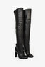 Hermès Black Nappa Leather 'Johanna' Knee High Boots Size 37
