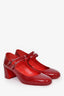 Christian Louboutin Red Patent Leather Miss Jane Pumps Size 36.5