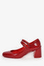 Christian Louboutin Red Patent Leather Miss Jane Pumps Size 36.5