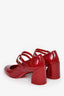 Christian Louboutin Red Patent Leather Miss Jane Pumps Size 36.5