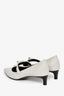 Hermès Grey Leather 'Kiara' 40 Pumps Size 37