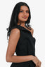 Giorgio Armani Black Silk One Shoulder Tube Mini Dress Size 38