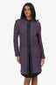 St. John Couture Purple Tweed Long Evening Jacket Size 6