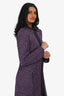 St. John Couture Purple Tweed Long Evening Jacket Size 6