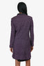 St. John Couture Purple Tweed Long Evening Jacket Size 6