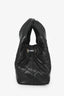 Pre-Loved Chanel™ 2025 Black Lambskin Small 25 Quilted Chain Buckle Bag