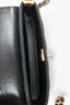 Pre-Loved Chanel™ 2025 Black Lambskin Mini Top Handle Chain Bag