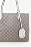 Gucci GG Supreme/Cream Leather Reversible Tote