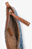 Gucci Blue Monogram Denim Mini Emblem Shoulder Bag