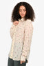 Saint Laurent 2018 White/Multicolour Wool Star Printed Button Down Shirt Size 38
