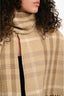 Burberry Beige/Brown Cashmere Wool Blend Cape