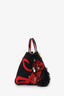 Christian Louboutin x Rossy de Palma Black/Red Flamenco Embroidered Tote Bag