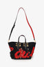 Christian Louboutin x Rossy de Palma Black/Red Flamenco Embroidered Tote Bag