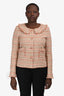 Pre-Loved Chanel™ 2004 Green/Beige Tweed Collared Evening Jacket Size 40