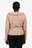 Pre-Loved Chanel™ 2004 Green/Beige Tweed Collared Evening Jacket Size 40