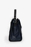 Pre-Loved Chanel™ 2016-17 Navy/Black Caviar Leather Small Bucket Bag with Strap