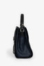 Pre-Loved Chanel™ 2016-17 Navy/Black Caviar Leather Small Bucket Bag with Strap