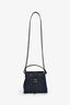 Pre-Loved Chanel™ 2016-17 Navy/Black Caviar Leather Small Bucket Bag with Strap