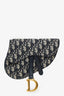 Christian Dior Navy Oblique Canvas Saddle Belt Bag
