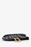 Christian Dior Navy Oblique Canvas Saddle Belt Bag