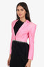 Rotate Birger Christensen Pink Embellished Cropped Blazer Jacket Size 4