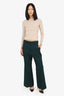 Gucci Dark Green Pleated Trouser Pants Size 40
