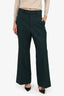 Gucci Dark Green Pleated Trouser Pants Size 40