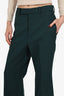 Gucci Dark Green Pleated Trouser Pants Size 40