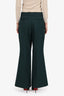 Gucci Dark Green Pleated Trouser Pants Size 40