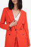 Smythe Orange Tailored Cuffed Trousers Size 2