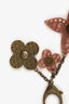 Louis Vuitton Gold-Tone/Pink Keychain