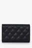 Pre-loved Chanel™ 2021+ Black Caviar Leather Trifold Wallet
