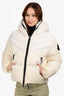 Moncler White Guenioc Guibbotto Down Jacket Size 2